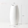 White Ceramic Flower Vase, Large, 25cm, Scandinavian Style, Ceramic, Stylish, Perfect for Ikebana, Home Decor, Gift