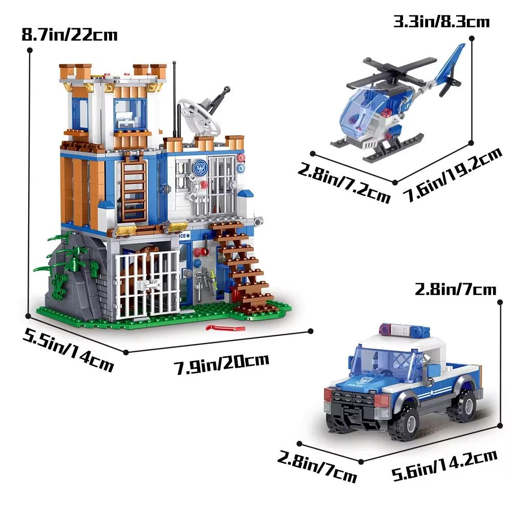 

Городской полицейский участок Строительный набор Блоки Игрушки для творчества Игрушки своими руками Украшения для автомобилей Поделки Анимация Производные детские игрушки boxxed