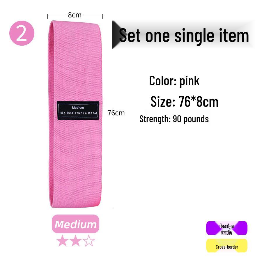 Fitness Yoga Squat & Glute Workout Resistance Band - Cotton Glute Lifting & Shaping Circle