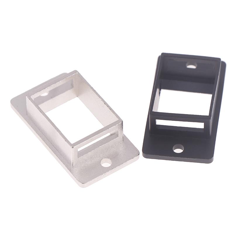 RJ45 1-Port Metallschraube Metall-Panelmontage Keystone-Adapterhalter Langes leeres Montageblech Rahmen Modul