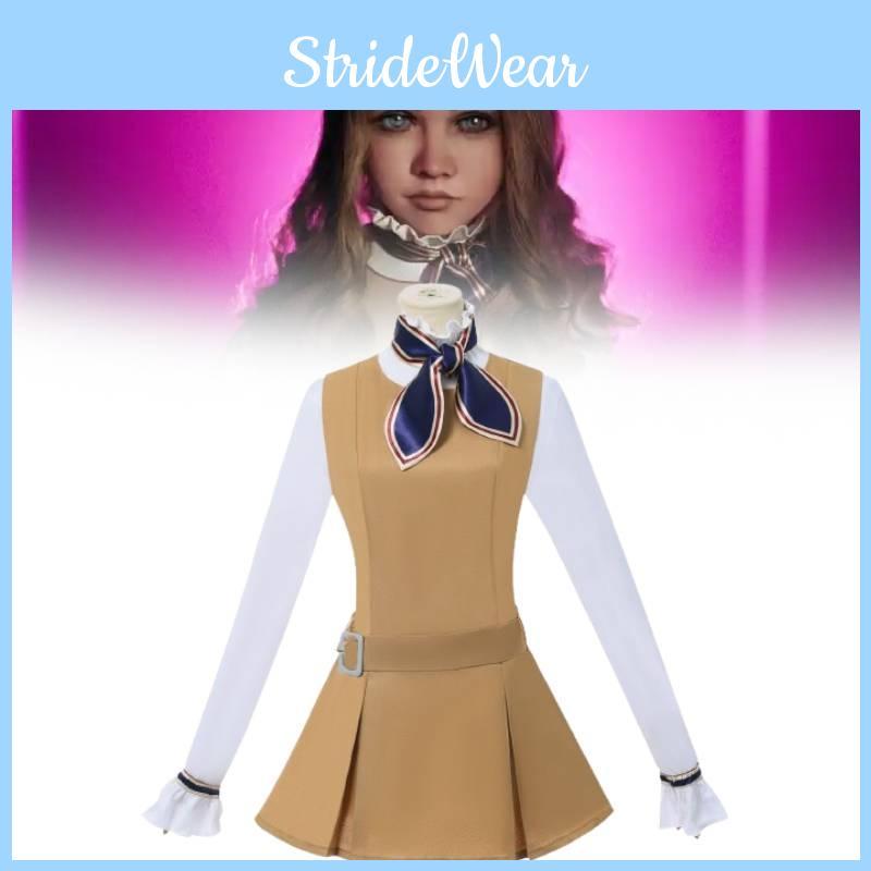Weiches Polyester Cosplay Kleid mit Druckdesign für Anime Spiel Rollenspiel Kostüm