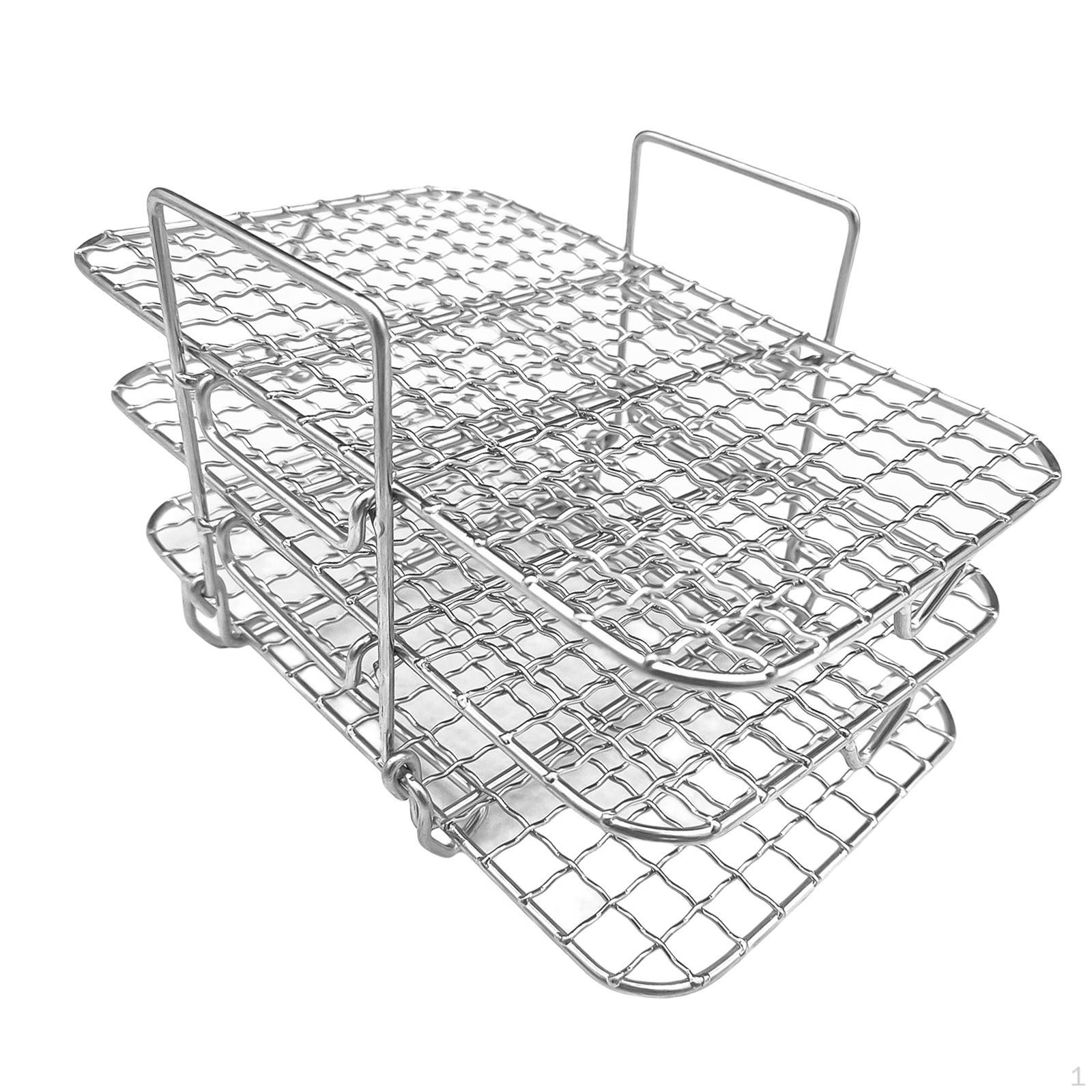Multi Layer Rack,fryer Accessories Toast Rack for Meats Fruits 20.5x12.5x12cm