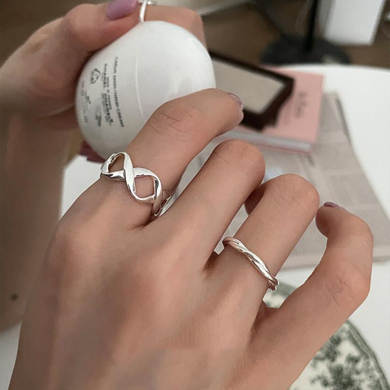 Fashionable Sleek And Adjustable Copper Ring For Women With Unique Minimalist Elements Geometric