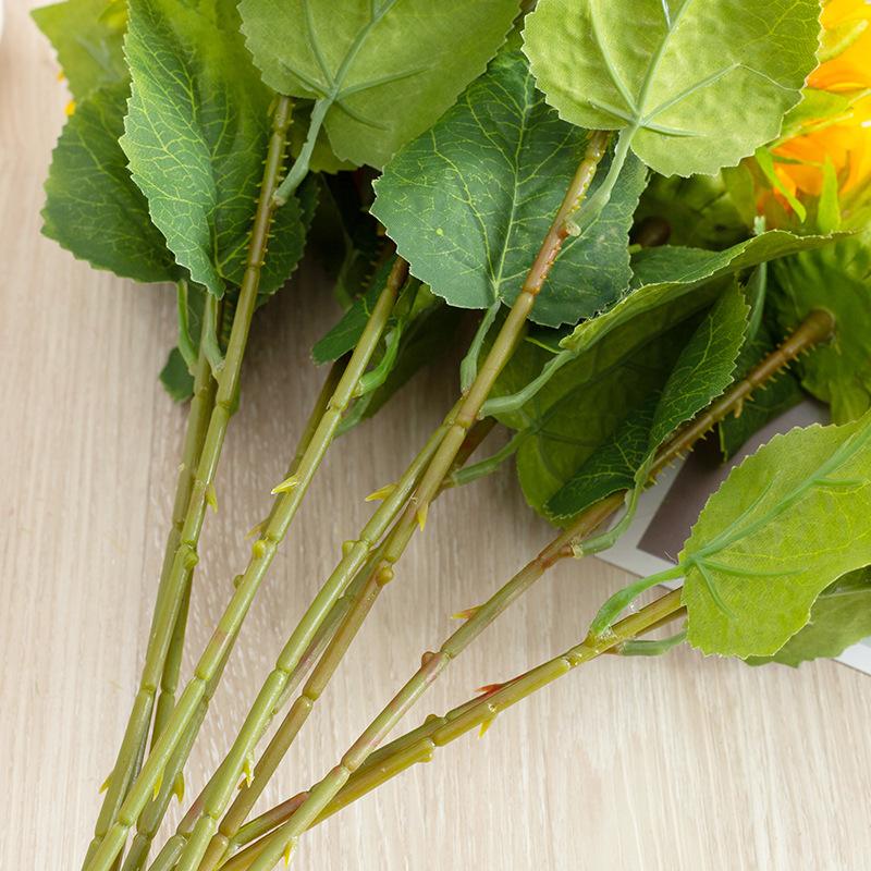 5/10/20pcs Sunflower Artificial Flowers Bouquet Realistic Outdoor Garden Autumn Decoration Home Floral Arrangement Wedding Decor