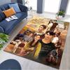 Thai Drama Movie Character Poster Print Area Pop Culture Non‑Slip Rectangular Floor Mat Game Room Living Bedroom Home Decor Rug