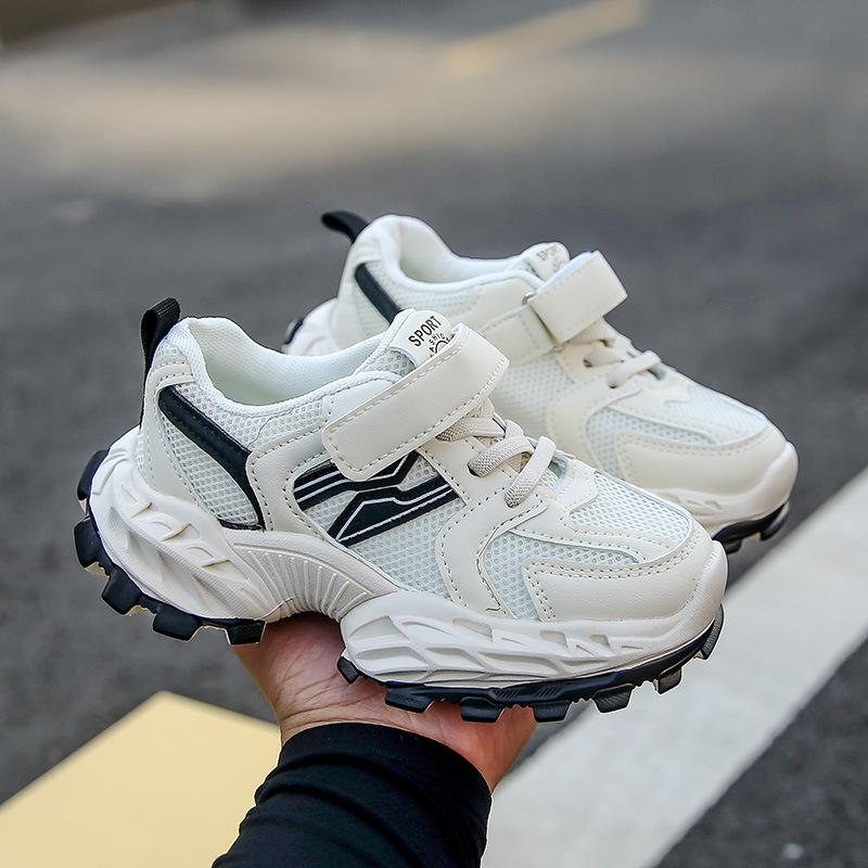 Girls' Sports Shoes 2025 Autumn New Children's Mesh Dad Shoes Girls Casual Shoes Older Children's Soft-soled Running Shoes