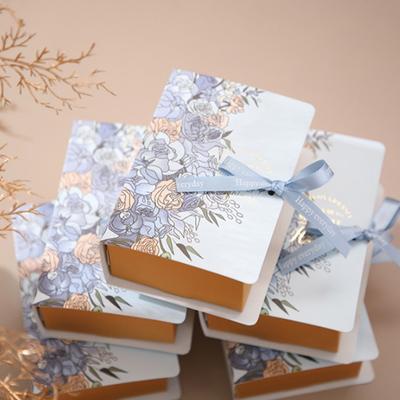5 pçs diy saco de embalagem de presente com fita livro forma doces drageia festa de casamento decoração caixa de doces