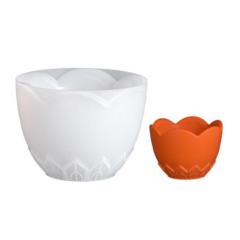 Flexible Leaf Design Candle Cup Jar Mold Jewelry Box Molds Silicone Texture for Resin Crafting Craft and Home Decoration