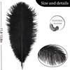 10pcs Ostrich Feathers, 11-13.8 inch(30-35cm) Natural Bulk White Feathers for Crafting Vase Wedding Party Home Christmas Day Decoration