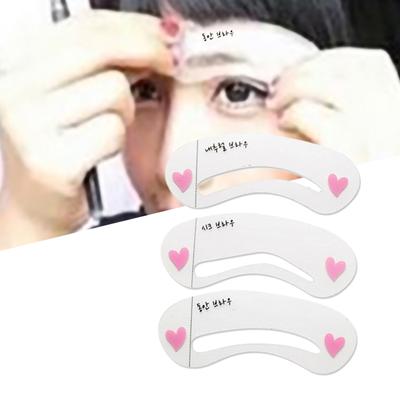 3ks Formy na šablony na obočí Soft Professional Makeup Tool Assistant Šablony na obočí pro domácnost