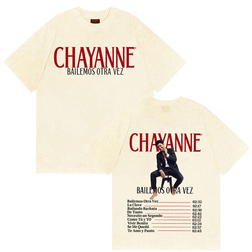 

Chayanne Bailemos Otra Vez Tour 2025 Summer New Album 100 Cotton Printed Tshirts Hip Hop Oversized Vintage Hot Sale Streetwear 4XL
