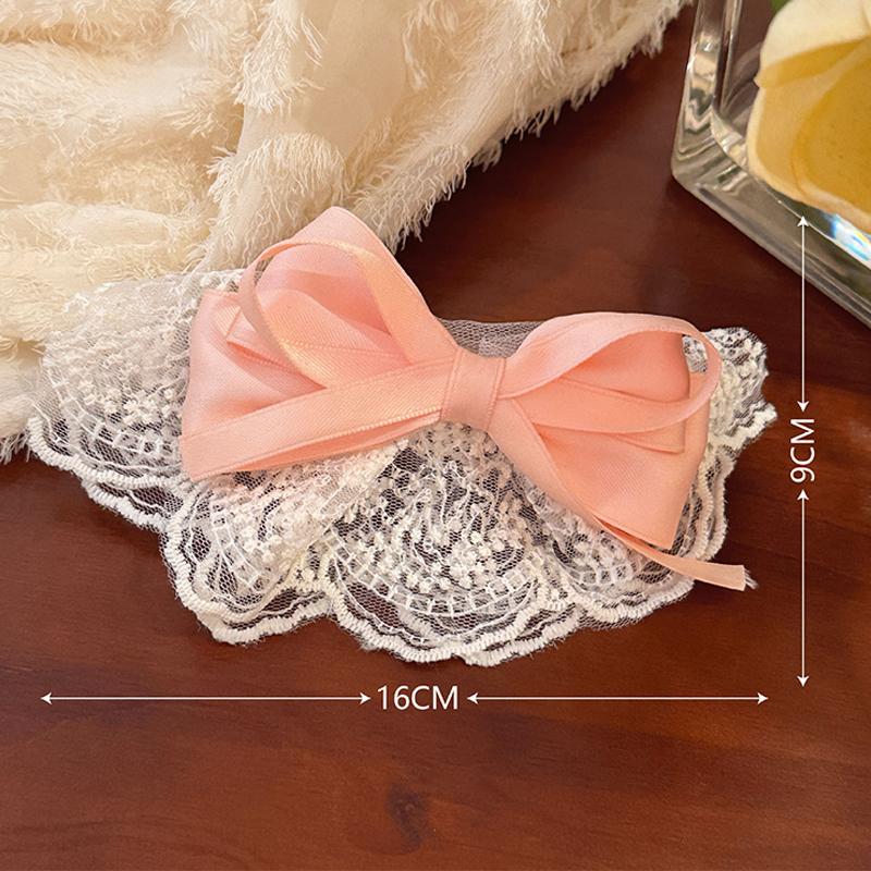 Temperament Lace Bow Hair Clip For Women Girls High Quality  Delicate Hairpin Headdress Sweet Hair Accessories Gifts
