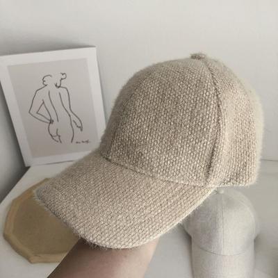 Berretto da baseball tinta unita autunno inverno moda donna visiera cappello bianco nero caldo berretto da baseball in peluche