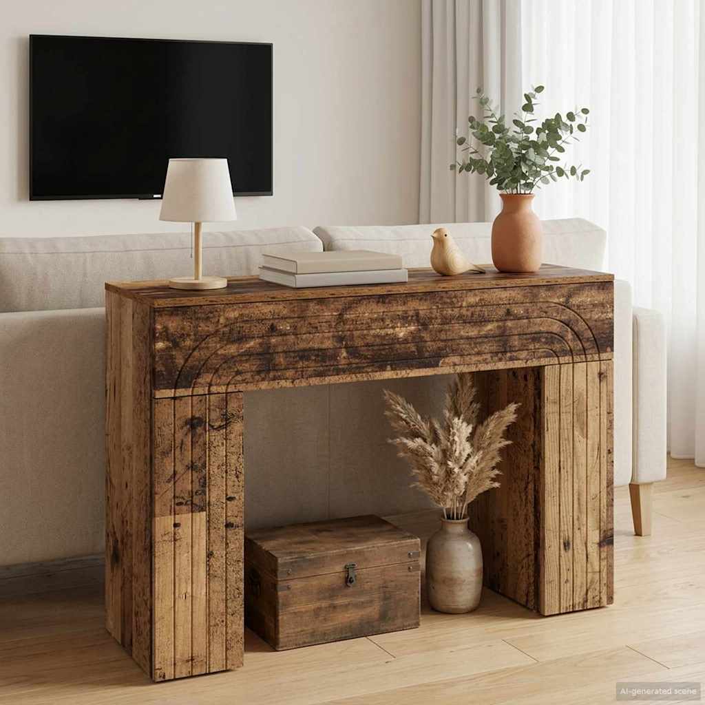 Coffee Table Reclaimed Wood Look 102 x 35 x 75 cm Engineered Wood