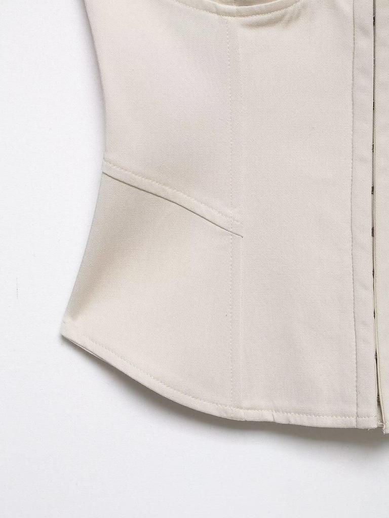 Top Corsetto Canotta Moda Europea e Americana Primavera 2026