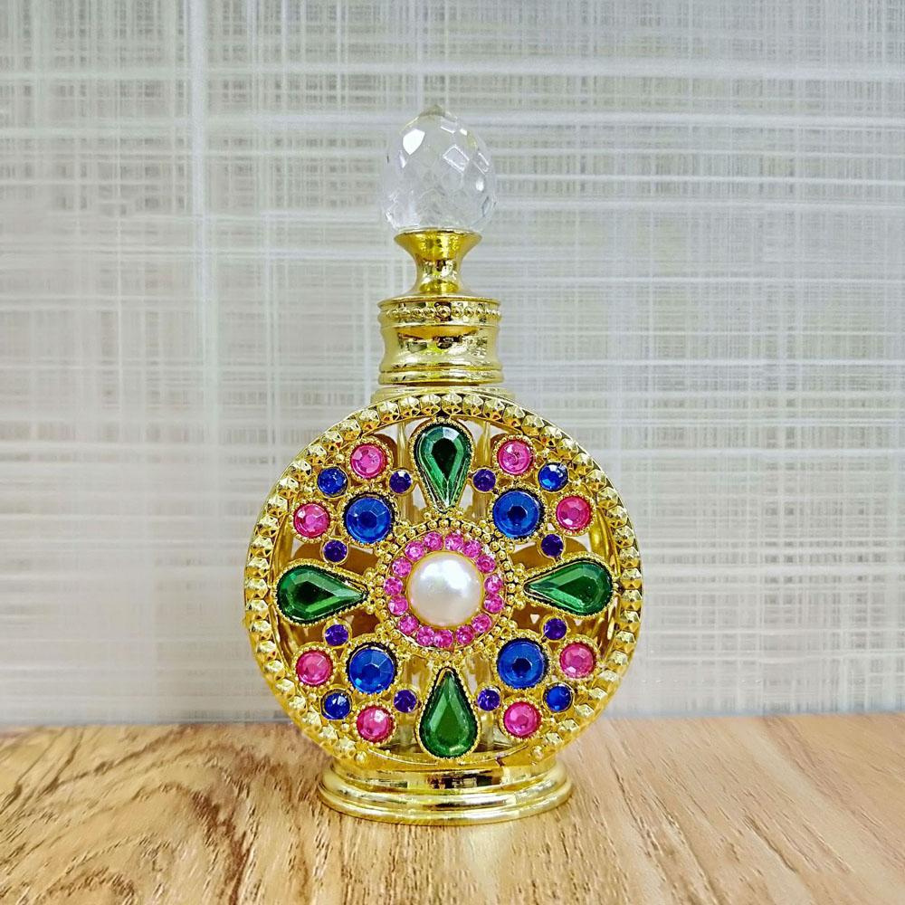 Essential Oil Rhinestone Perfume Bottle Makeup Sub-bottling Essence Bottle Empty Refillable Bottles