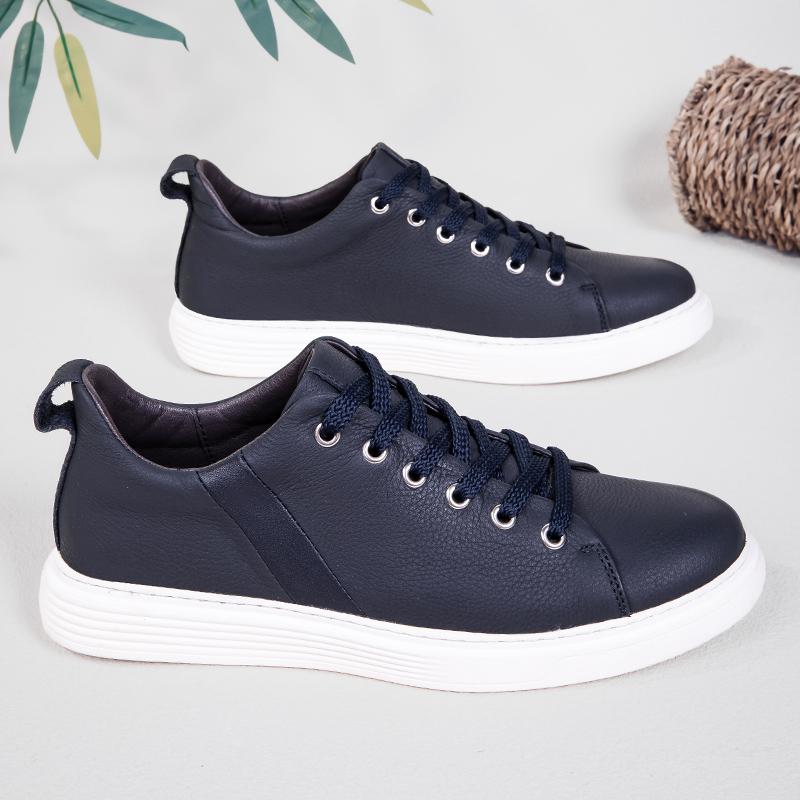 New Genuine Leather Casual Sneakers Luxury Brand Mens Oxford Outdoor Shoes High Quality Male Vulcanize Shoes Skateboard Footwear