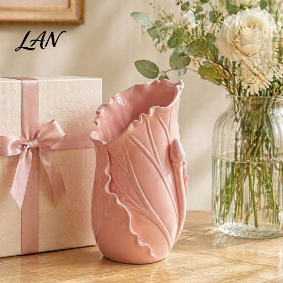 Eco-conscious Stationery Holder Lotus Leaf Pen Holder, Decorative Pencil Modern Minimalist Desktop Organizer Desk for Office Supplies Makeup Brushes
