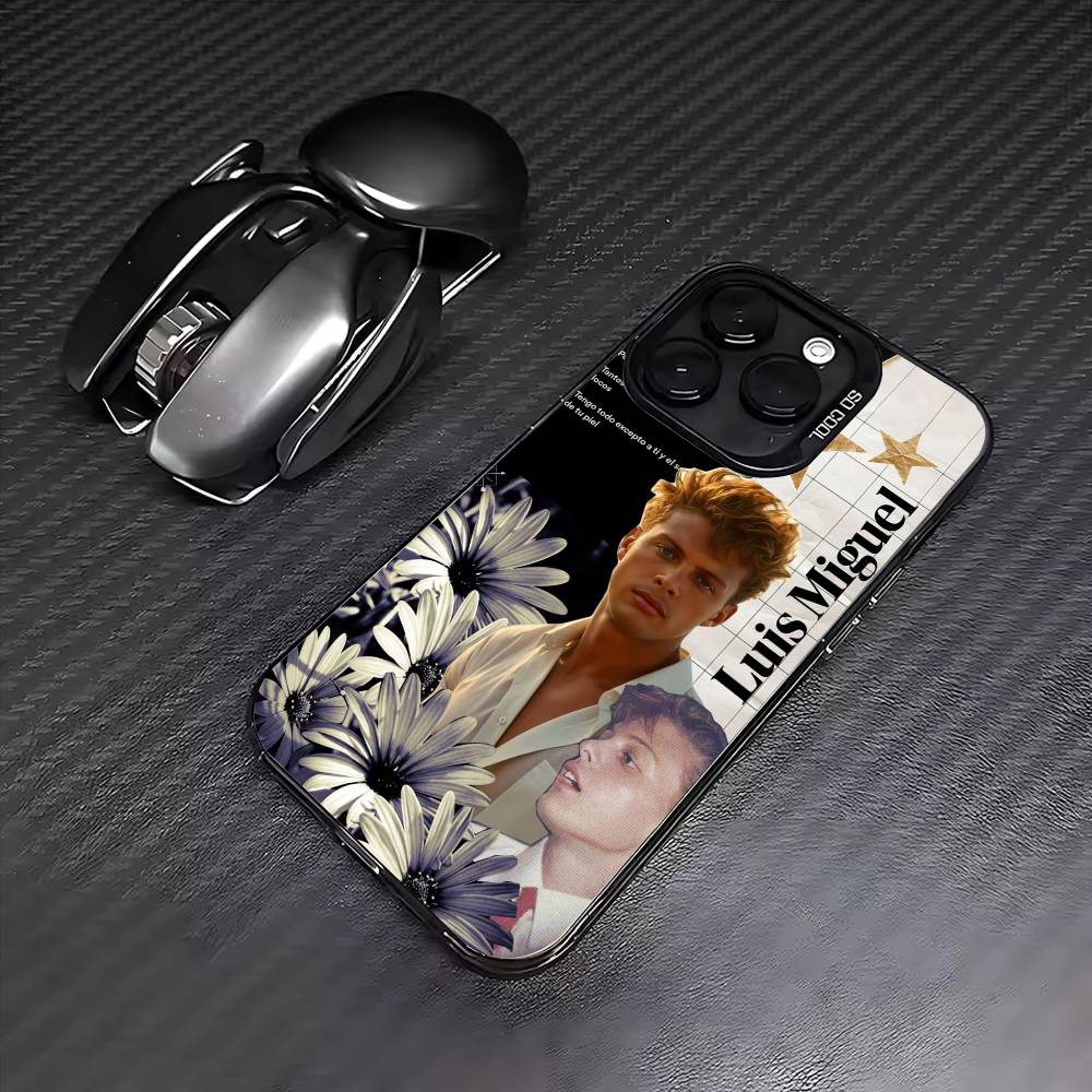 L-Luis M-Miguel Mexico Singer Colorful Silver Back Phone Case For IPhone 17 16 15 14 13 12 11 Plus Pro Max Plus