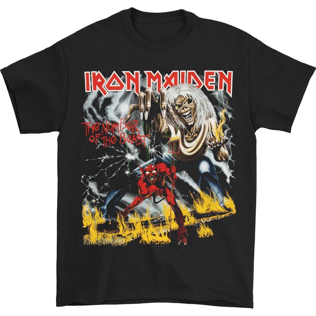 Camiseta de Manga Corta para Hombre y Mujer con Estampado Gráfico de la Banda Iron Maiden Piece of Mind, Casual, Suelta, para Exterior, Verano, Otoño, Invierno