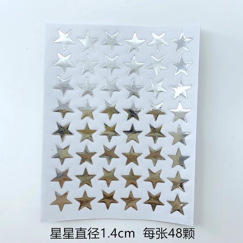 10 pcs Golden Star Reward Stickers Self-Adhesive Gold Star Stickers for Classroom Teacher