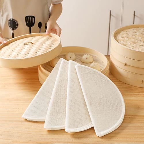 BEAUTY PLAYER Steaming Cloths, 24cm, 10 Sheets, for Steamers, No Fluorescent Brighteners, Non-Fluorescent Bleached, 100% Cotton, Suitable for Steamers