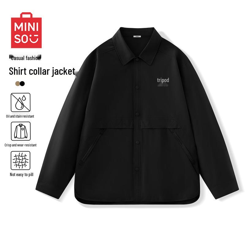 

MINISO Men s Casual Loose Lapel Jacket 3XL