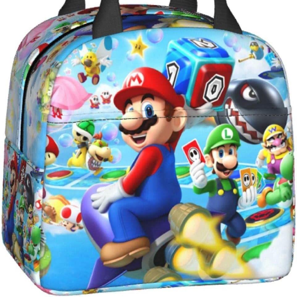 Mario Super Mario Lunch Bag Elementary School Student Insulated Lunch Box Handheld Meal Bag Ice Pack