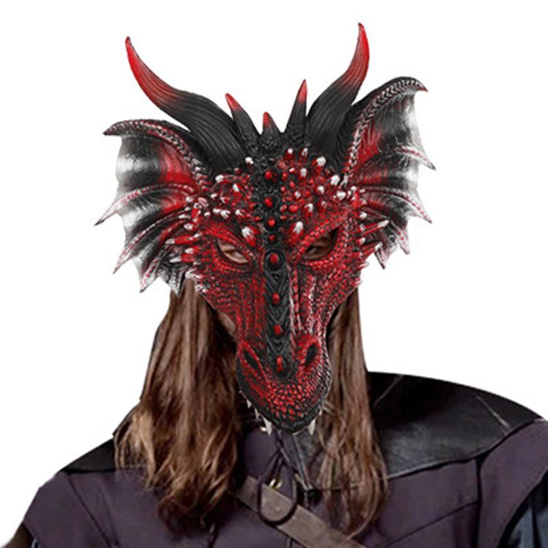 Halloween Mask Decoration Ball Carnival Party Cosplay Dress Up Animal Dragon Mask