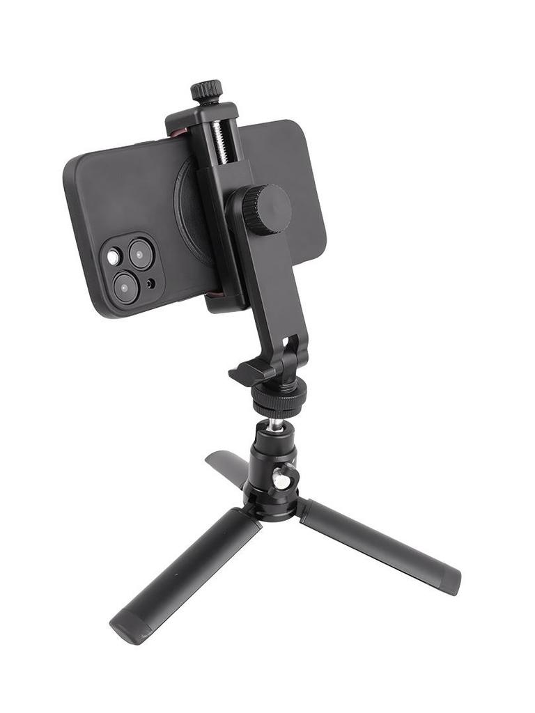 Mehrwinkel-Drehbare Kaltfuß-Handyhalterung für DSLR-Kamera und Live-Streaming