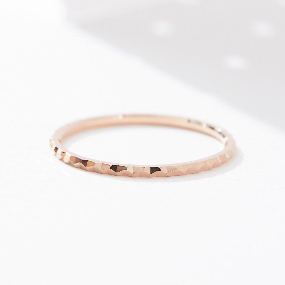 [Dorocy] 14K Hollow Shine Cutting Ring (Size 13-18)