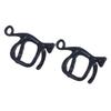 1 Pair Green Eyed Cats Ear Clip Fashionable Ear Jewelry Comfortable Earrings Nonslip Ear Accessories Alloy Texture