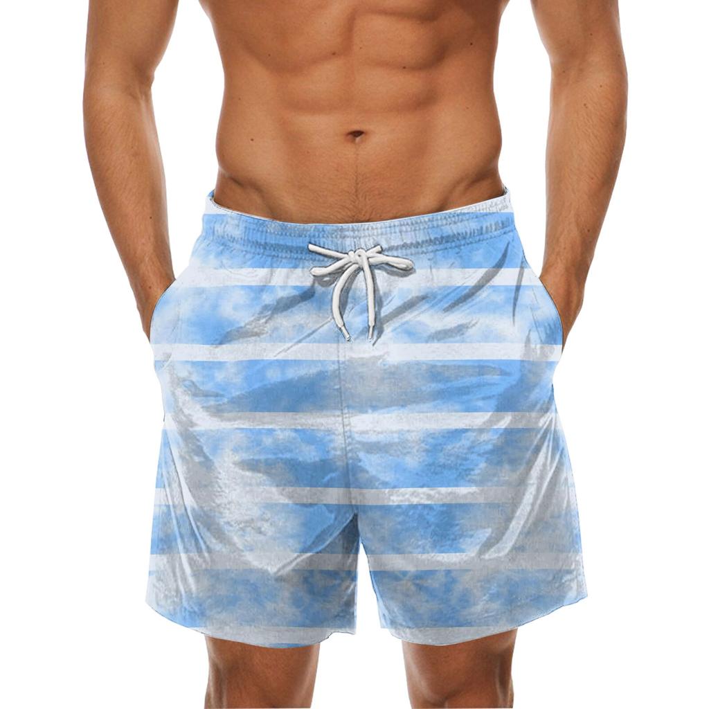 Módní pánské kalhoty Hawaiian Beach Fit sportovní ležérní kalhoty s popruhy