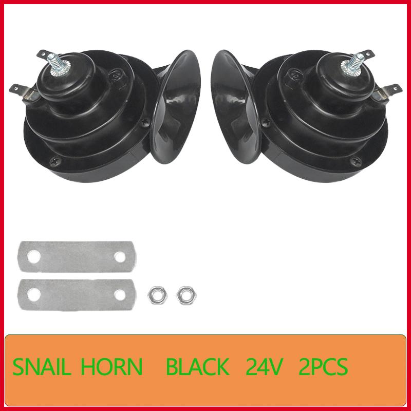 Univerzální hlasitý auto klakson 12V 24V elektrický šnečí vodotěsný alarmová sada motocykl nákladní auta SUV loď vozidlo klakson