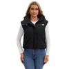 Womens Detachable Sleeve Puffer Vest Coat Thick Warm Cotton Jacket Hooded Short Street Style
