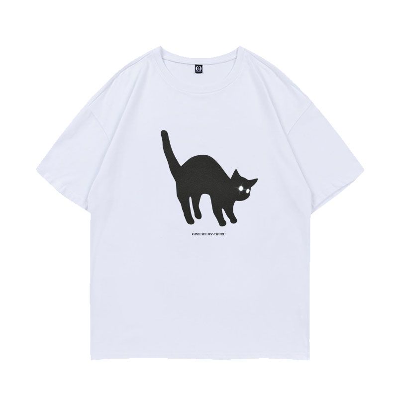 

Kpop Jeon Soyeon Hwang Hyun Jin Same Tshirt Kawaii Print T Shirt Short Sleeve Summer Tee Couple Style Clothings for Unisex Women S