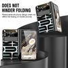Luxury PC Hinge Bracket Folding Phone Case for Google Pixel Fold 5G with Pen Slot Screen Glass All Inclusive Protective Cover