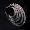 Fashion Silver Gold Big Rhinestone Ear Stud Drop Earrings Crystal Hoop Earrings Dangle Jewelry