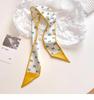 Korean Style Silk Scarf and Hairband Set - Versatile Women's Accessory for Summer