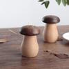Wood Mushroom Toothpick Holder Creative Toothpick Box With Hole Toothpicks Storage Box Restaurant Kitchen Desktop Organizer