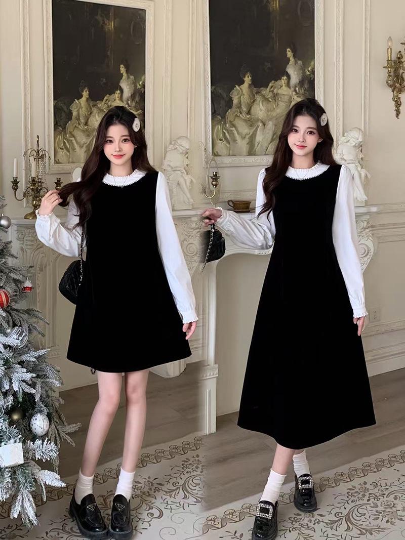 Spring 2026 Plus Size Sweet Temperament Two-Piece Slimming Dress L