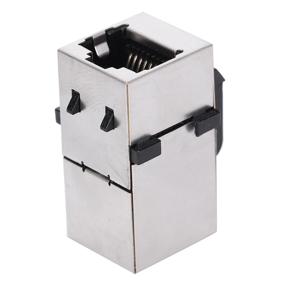 

2Pcs RJ45 Module Shield Cat6 Straight Through Wire Network Cable Information Connector