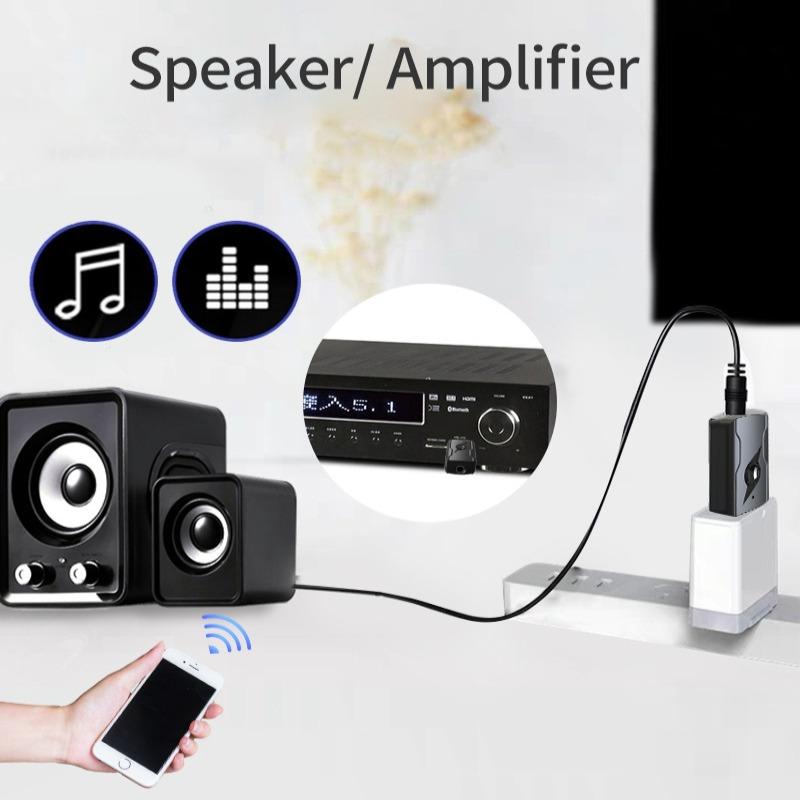 Car USB & 3.5mm AUX Bluetooth 5.3 Dongle Audio Receiver Transmitter Music Adapter For PC Mp3 Speaker TV Wireless Earphone Car Radio