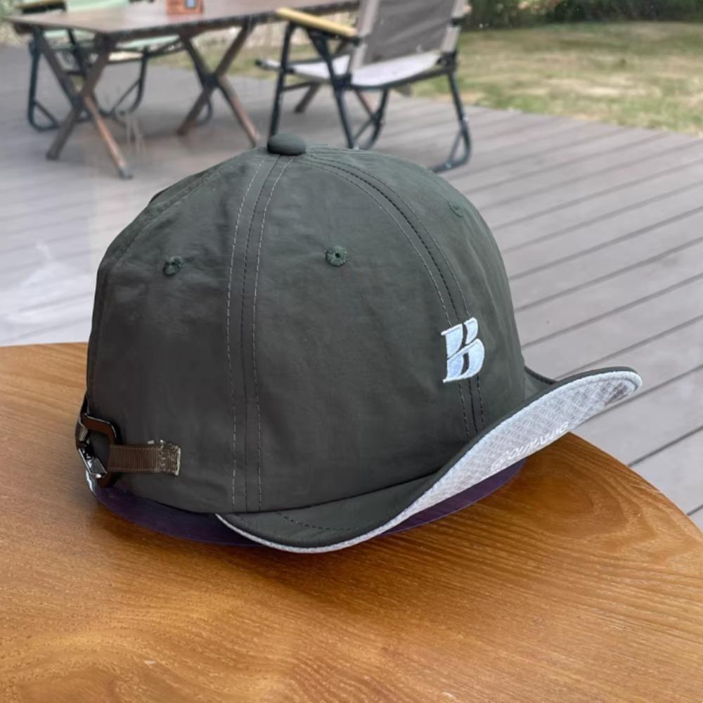 Vintage Running Baseball Cap for Men Women, Quick Dry Fabric with Embroidery Letter Design, Perfect for Outdoor Casual Sports