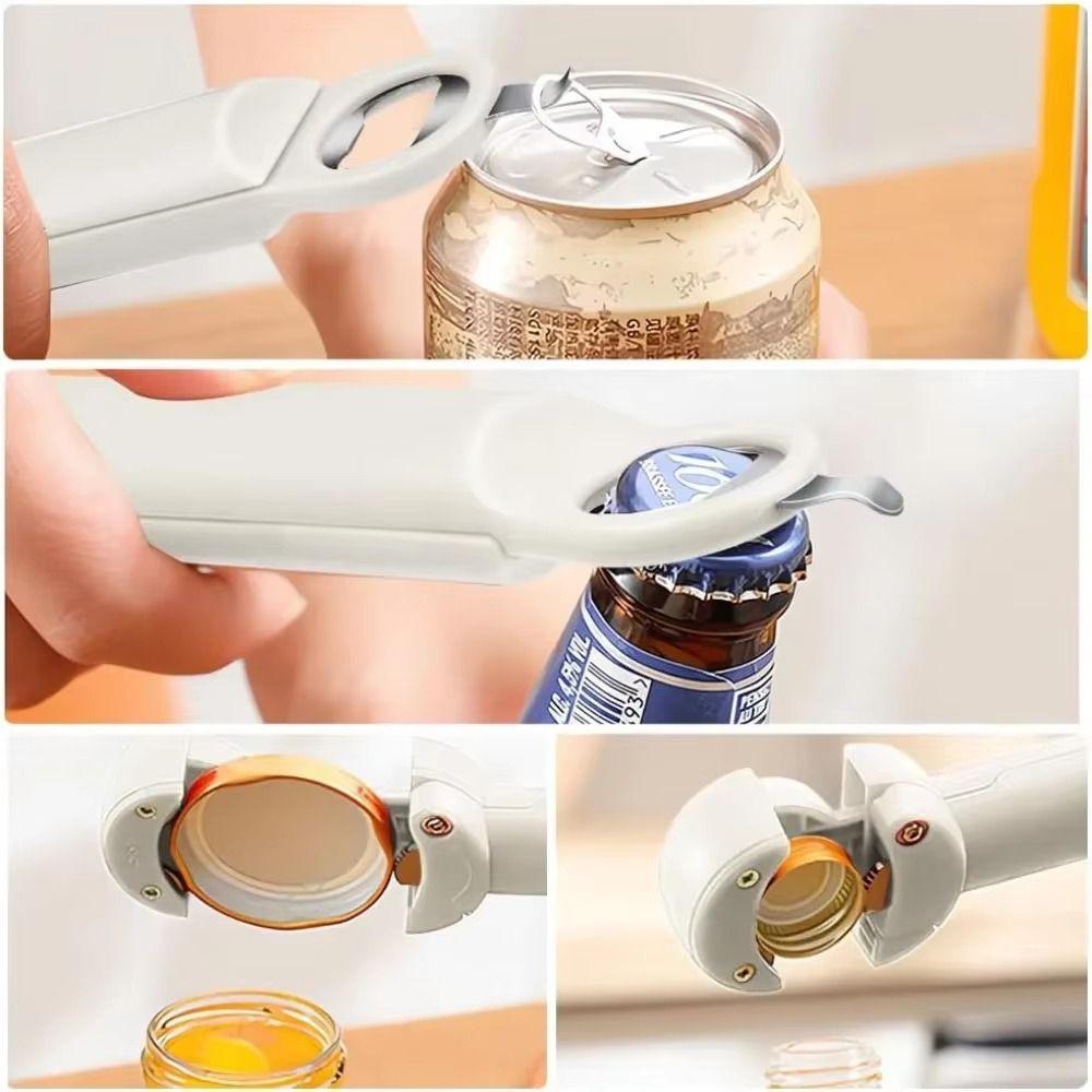 Thickened Handle Telescopic Cap Opener Adjustable Screwer Jar Lid Gripper For Weak Hands