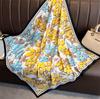 Versatile British-Style Silk Square Scarf - 90cm Solid Color Shawl & Headscarf