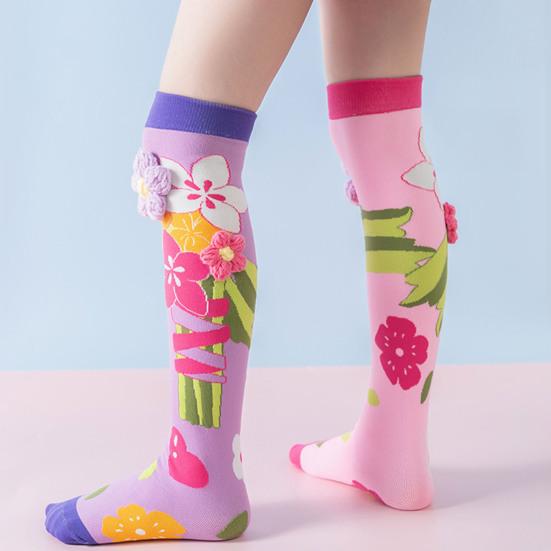 Kolorowe skarpetki dziecięce ze zwierzętami, urocze skarpetki za kolano ze zwierzętami z uszami 3D, śmieszne podkolanówki dla chłopców i dziewcząt w wieku 3-12 lat, prezenty świąteczne