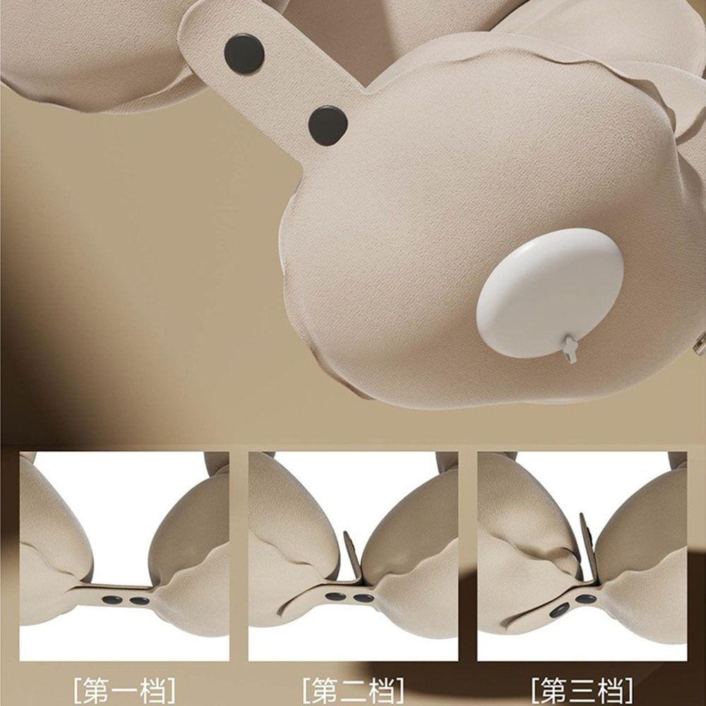 Comfort Inflatable  Travel  Pillow Pressed Inflation Neck Support Cushion  Women Men