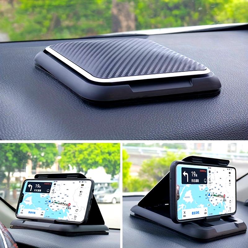 1 ks Velkoobchod držák na telefon do auta, držák na telefon na palubní desku auta, silikonová podložka z uhlíkových vláken