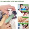 1pcs Dog Toothbrush, 360° Cleaning Finger Toothbrush for Dogs, Food Grade Silicone Dog Finger Toothbrush for Dogs\ Cats Dental